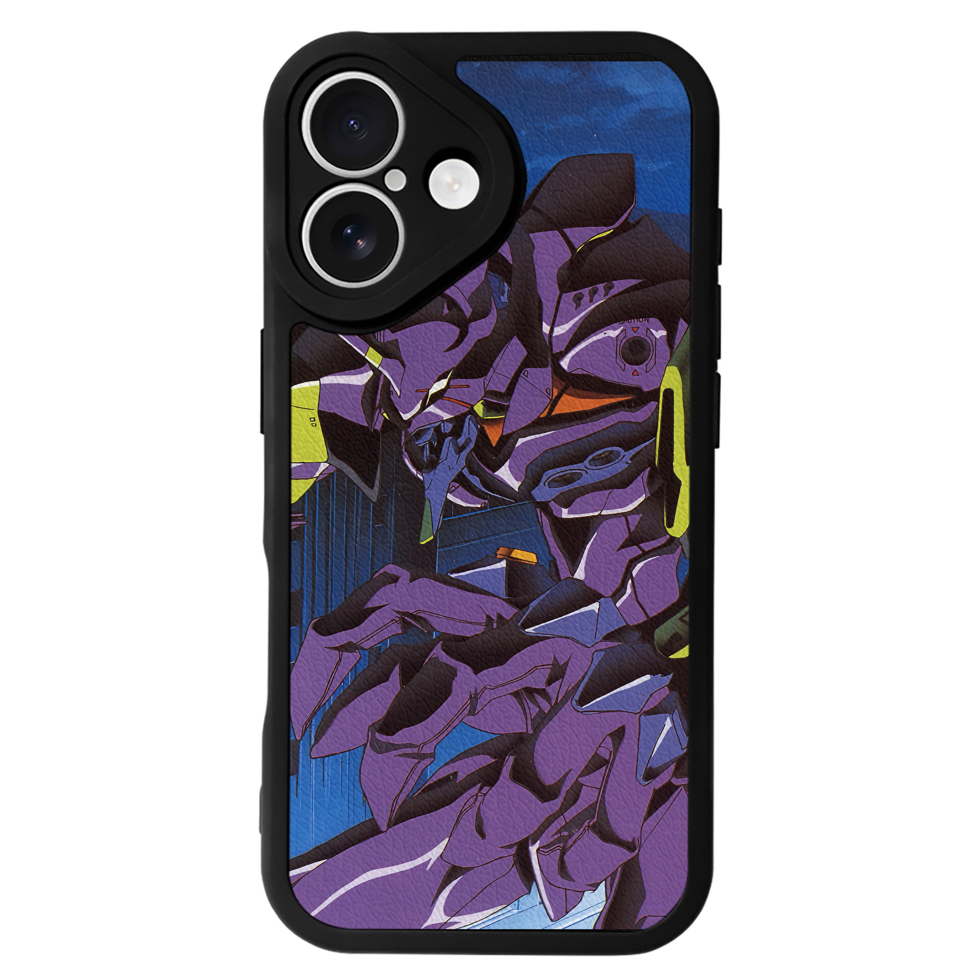（画像用） EVA 新世紀エヴァンゲリオン 【iPhone 16シリーズ対応】シリコンスマホケース（レザー調） 材質：シリコン